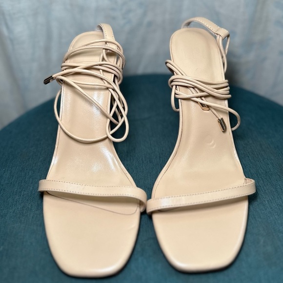 LPA | Mel Lace Up Ankle Heel In Nude Size: 8.5 - Picture 3 of 7